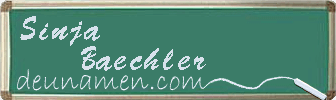 Sinja Baechler Visitenkarte